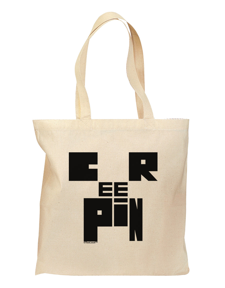 Creepin Grocery Tote Bag-Grocery Tote-TooLoud-Natural-Medium-Davson Sales