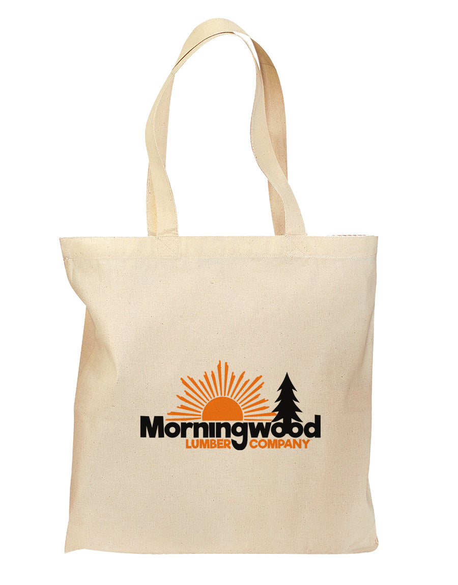 Morningwood Company Funny Grocery Tote Bag - Natural by TooLoud-Grocery Tote-TooLoud-Natural-Medium-Davson Sales