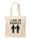 I Love My Daddies Gay Fathers Grocery Tote Bag-Grocery Tote-TooLoud-Natural-Medium-Davson Sales