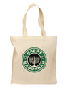 Happy Hanukkah Latte Logo Grocery Tote Bag-Grocery Tote-TooLoud-Natural-Medium-Davson Sales