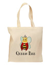 Queen Bee Text Grocery Tote Bag by TooLoud-Grocery Tote-TooLoud-Natural-Medium-Davson Sales