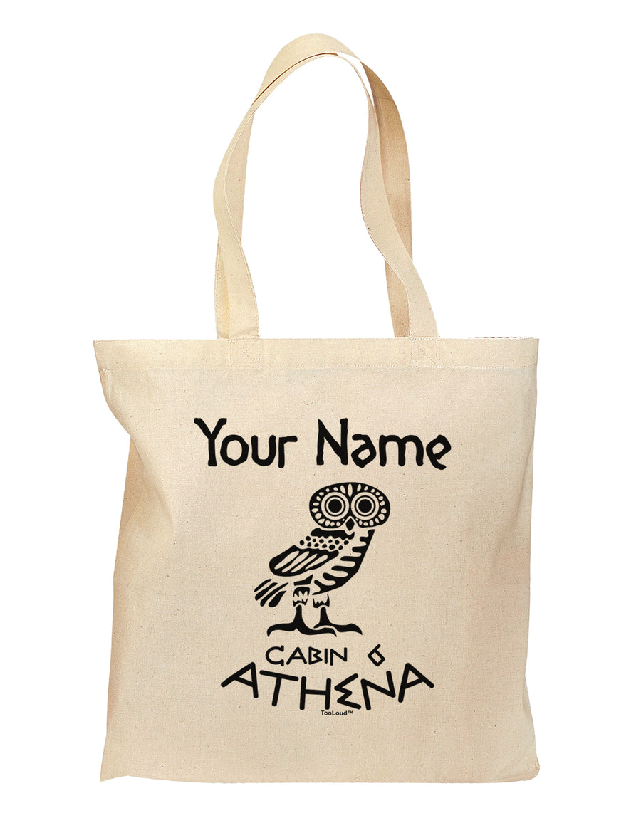 Personalized Cabin 6 Athena Grocery Tote Bag by TooLoud-Grocery Tote-TooLoud-Natural-Medium-Davson Sales