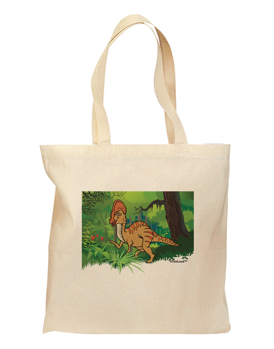 Parasaurolophus Walkeri - Without Name Grocery Tote Bag by TooLoud-Grocery Tote-TooLoud-Natural-Medium-Davson Sales