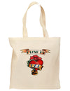 Tattoo Heart I Love My Dad Grocery Tote Bag-Grocery Tote-TooLoud-Natural-Medium-Davson Sales