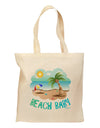 Fun Summer Beach Scene - Beach Baby Grocery Tote Bag by TooLoud-Grocery Tote-TooLoud-Natural-Medium-Davson Sales