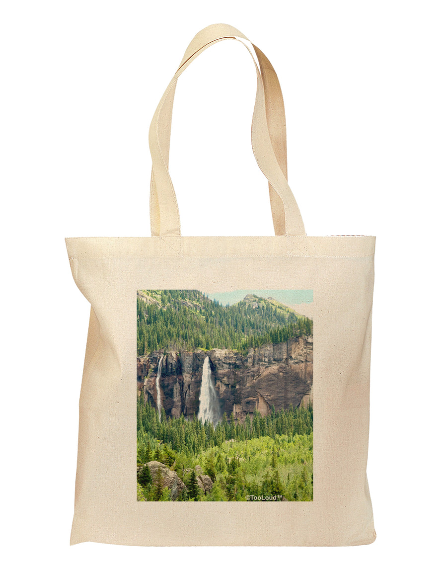 Beautiful Cliffs Nature Grocery Tote Bag by TooLoud-Grocery Tote-TooLoud-Natural-Medium-Davson Sales