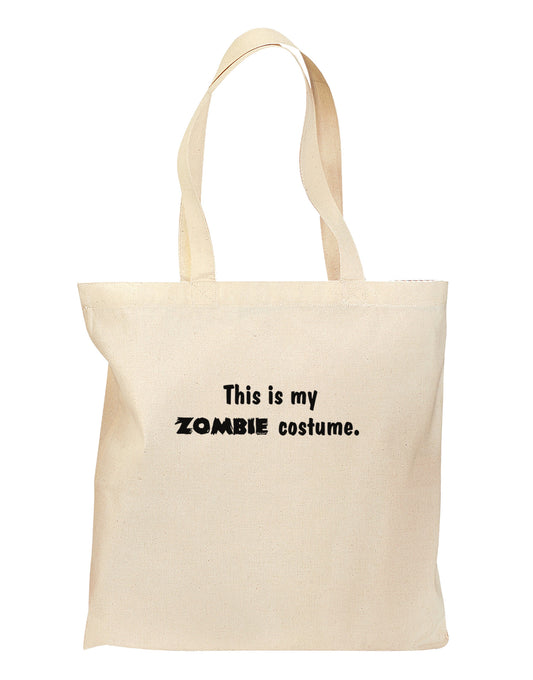 This Is My Zombie Costume - Halloween Grocery Tote Bag-Grocery Tote-TooLoud-Natural-Medium-Davson Sales