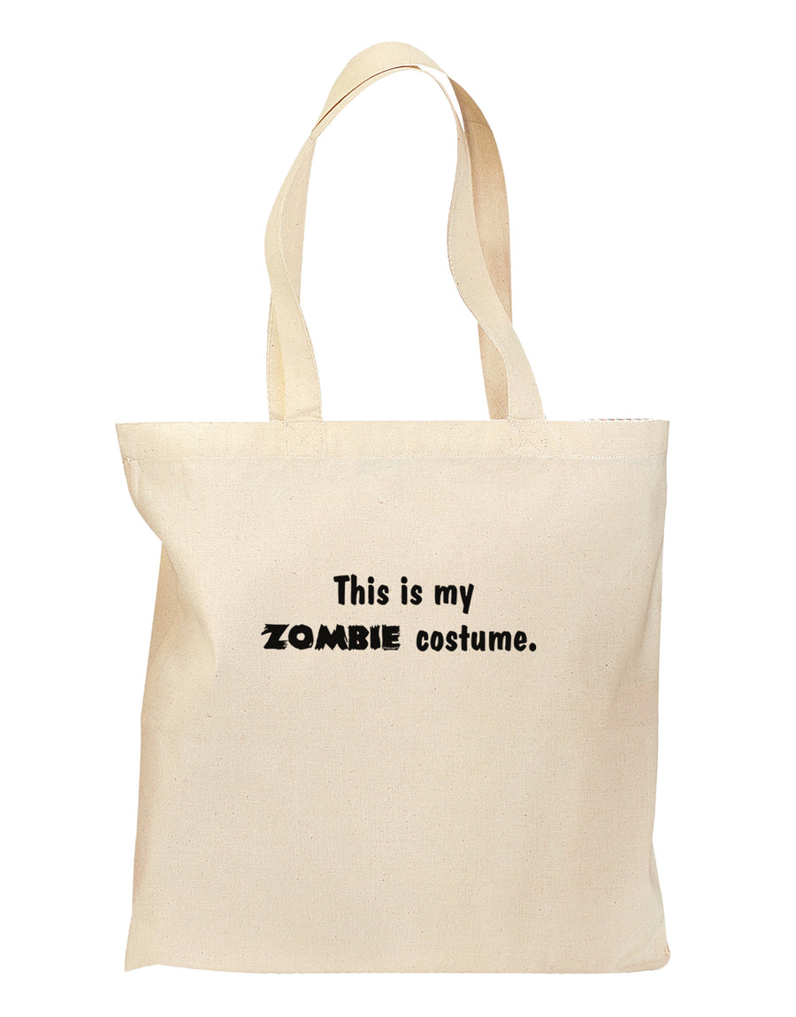 This Is My Zombie Costume - Halloween Grocery Tote Bag-Grocery Tote-TooLoud-Natural-Medium-Davson Sales