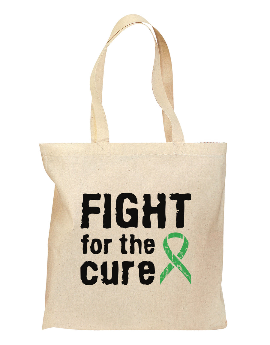 Fight for the Cure - Light Green Ribbon Celiac Disease Grocery Tote Bag-Grocery Tote-TooLoud-Natural-Medium-Davson Sales