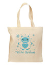 Yeti (Ready) for Christmas - Abominable Snowman Grocery Tote Bag-Grocery Tote-TooLoud-Natural-Medium-Davson Sales