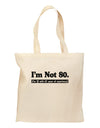 I'm Not 80 I'm 18 with 62 yrs experience Grocery Tote Bag-Grocery Tote-TooLoud-Natural-Medium-Davson Sales