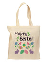 Happy Easter Design Grocery Tote Bag-Grocery Tote-TooLoud-Natural-Medium-Davson Sales