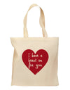 I Have a Heart On For You Grocery Tote Bag-Grocery Tote-TooLoud-Natural-Medium-Davson Sales