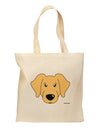 Cute Golden Retriever Dog Grocery Tote Bag by TooLoud-Grocery Tote-TooLoud-Natural-Medium-Davson Sales