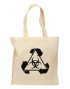 Recycle Biohazard Sign Black and White Grocery Tote Bag by TooLoud-Grocery Tote-TooLoud-Natural-Medium-Davson Sales