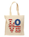 American Love Design Grocery Tote Bag by TooLoud-Grocery Tote-TooLoud-Natural-Medium-Davson Sales