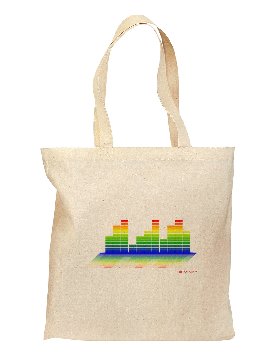 Equalizer Bars Design Grocery Tote Bag by TooLoud-Grocery Tote-TooLoud-Natural-Medium-Davson Sales