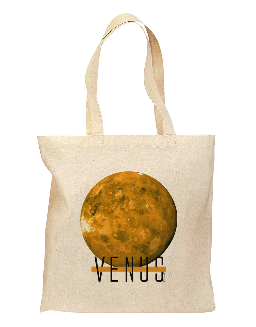 Planet Venus Text Grocery Tote Bag by TooLoud-Grocery Tote-TooLoud-Natural-Medium-Davson Sales