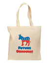 Future Democrat Grocery Tote Bag-Grocery Tote-TooLoud-Natural-Medium-Davson Sales