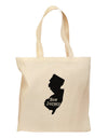 New Jersey - United States Shape Grocery Tote Bag by TooLoud-Grocery Tote-TooLoud-Natural-Medium-Davson Sales