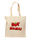 Hot Mama Chili Heart Grocery Tote Bag-Grocery Tote-TooLoud-Natural-Medium-Davson Sales