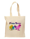 Happy Easter Peepers Grocery Tote Bag - Natural-Grocery Tote-TooLoud-Natural-Medium-Davson Sales