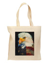 Patriotic Bald Eagle - American Flag Grocery Tote Bag by TooLoud-Grocery Tote-TooLoud-Natural-Medium-Davson Sales