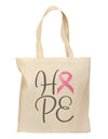 Hope - Breast Cancer Awareness Ribbon Grocery Tote Bag-Grocery Tote-TooLoud-Natural-Medium-Davson Sales