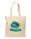 Blue Tang Fish - Smile Grocery Tote Bag - Natural-Grocery Tote-TooLoud-Natural-Medium-Davson Sales