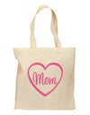 Mom Heart Design - Pink Grocery Tote Bag by TooLoud-Grocery Tote-TooLoud-Natural-Medium-Davson Sales