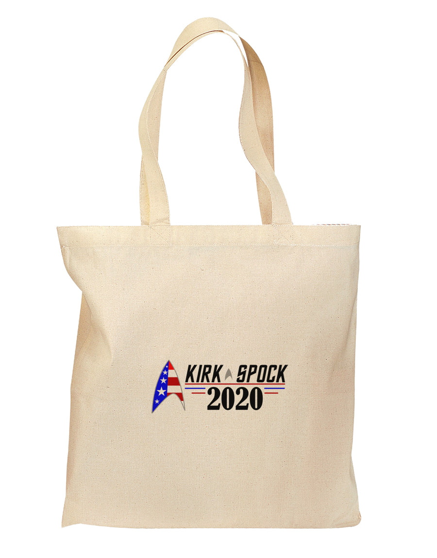 Kirk Spock 2020 Funny Grocery Tote Bag - Natural by TooLoud-Grocery Tote-TooLoud-Natural-Medium-Davson Sales