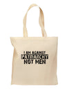 I Am Against Patriarchy Grocery Tote Bag-Grocery Tote-TooLoud-Natural-Medium-Davson Sales