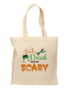 Eat Drink Scary Green Grocery Tote Bag-Grocery Tote-TooLoud-Natural-Medium-Davson Sales