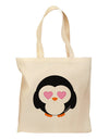 Cute Penguin - Heart Eyes Grocery Tote Bag by TooLoud-Grocery Tote-TooLoud-Natural-Medium-Davson Sales