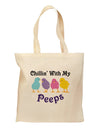 Chillin With My Peeps Grocery Tote Bag-Grocery Tote-TooLoud-Natural-Medium-Davson Sales