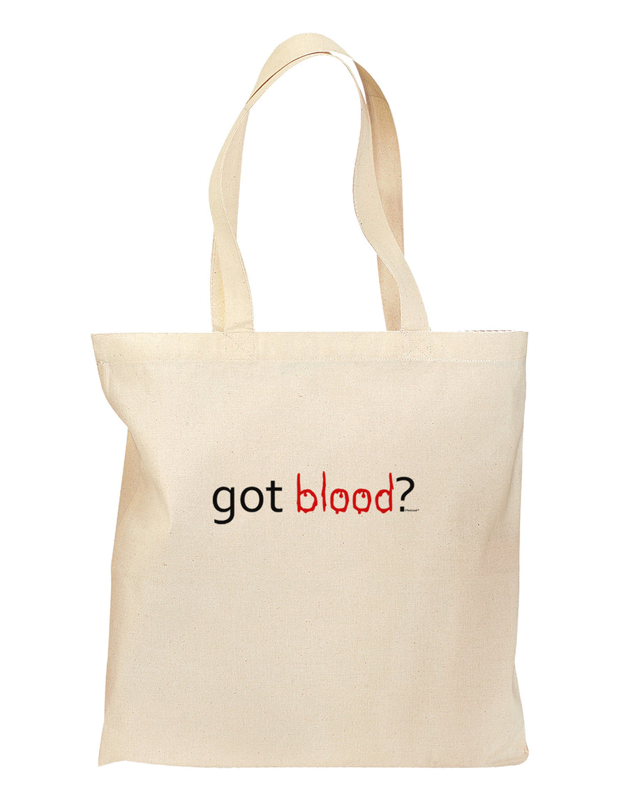 Got Blood Grocery Tote Bag-Grocery Tote-TooLoud-Natural-Medium-Davson Sales