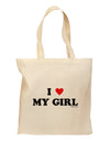 I Heart My Girl - Matching Couples Design Grocery Tote Bag by TooLoud