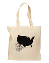 American Roots Design Grocery Tote Bag by TooLoud-Grocery Tote-TooLoud-Natural-Medium-Davson Sales