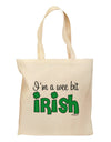 I'm A Wee Bit Irish Grocery Tote Bag by TooLoud-Grocery Tote-TooLoud-Natural-Medium-Davson Sales