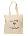 Wine a Little 15&#x22; Dark Laptop / Tablet Case Bag by TooLoud-Laptop / Tablet Case Bag-TooLoud-Natural-medium-Davson Sales