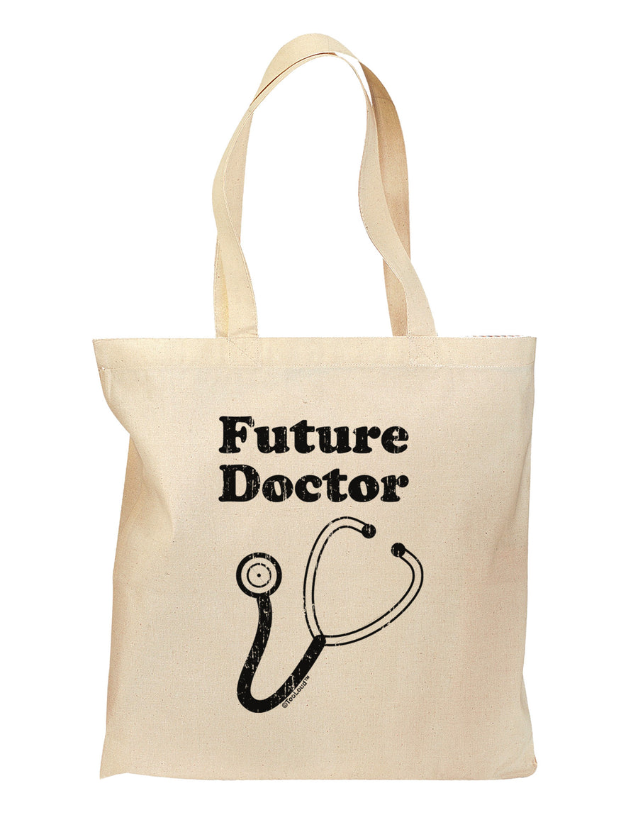 Future Doctor Distressed Grocery Tote Bag-Grocery Tote-TooLoud-Natural-Medium-Davson Sales