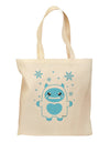 Cute Abominable Snowman Boy Yeti - Christmas Grocery Tote Bag-Grocery Tote-TooLoud-Natural-Medium-Davson Sales