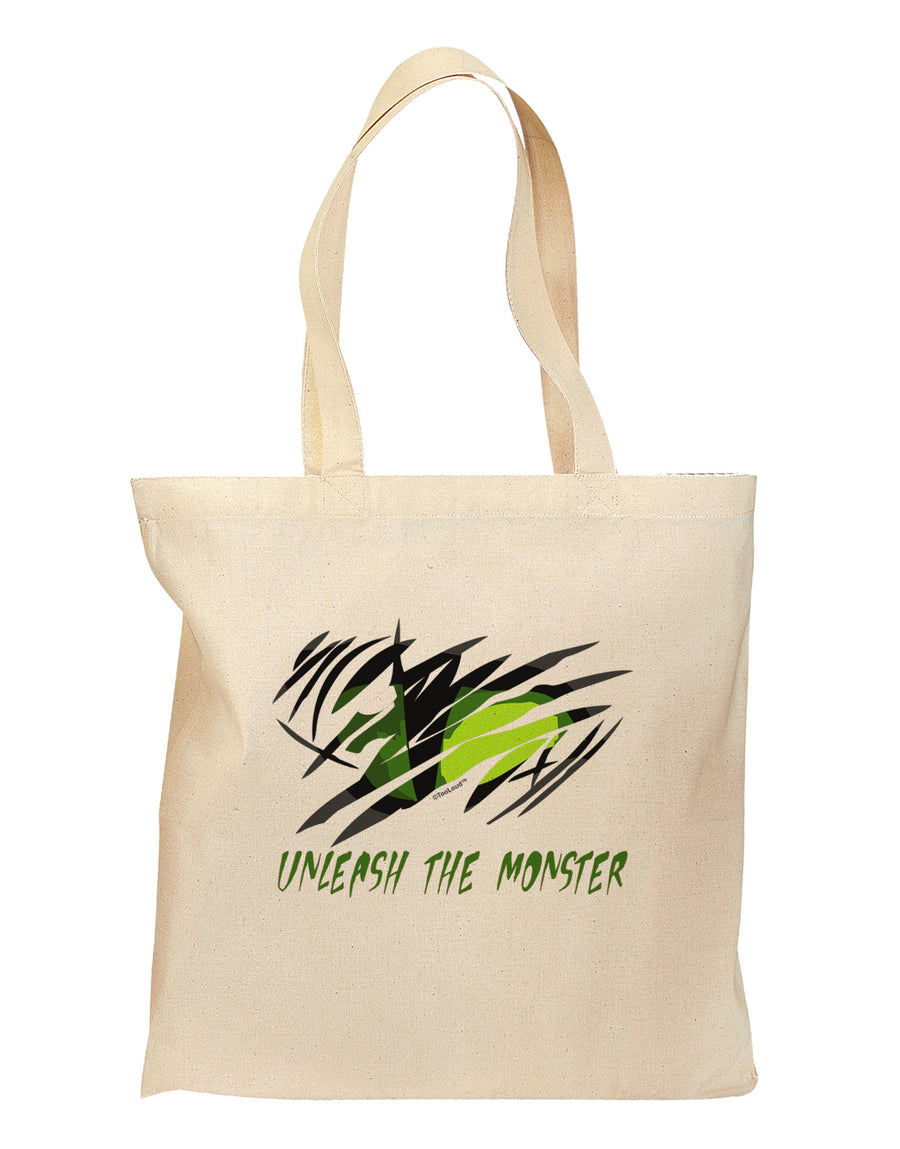 Unleash The Monster Grocery Tote Bag-Grocery Tote-TooLoud-Natural-Medium-Davson Sales