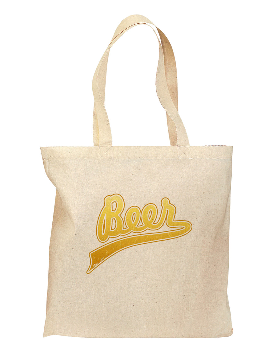 Beer Jersey Grocery Tote Bag-Grocery Tote-TooLoud-Natural-Medium-Davson Sales