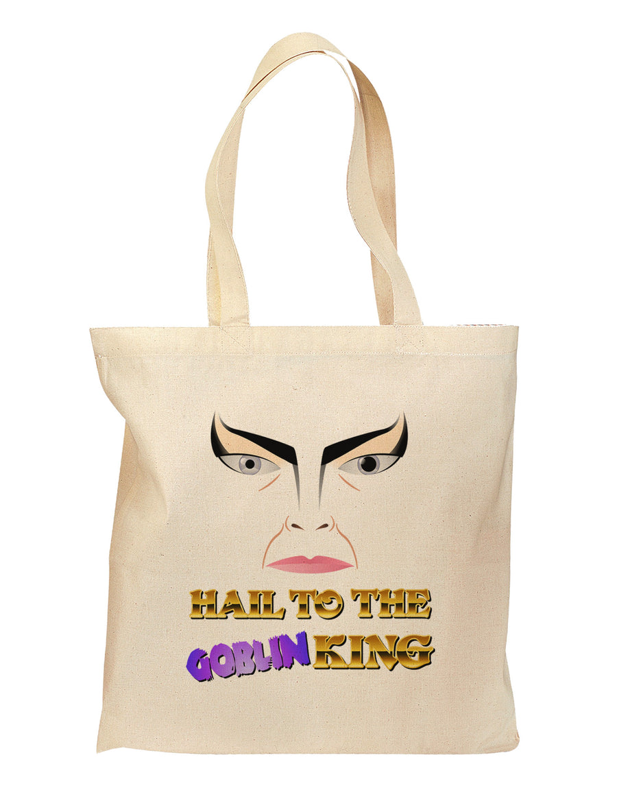 Hail to the Goblin King Grocery Tote Bag-Grocery Tote-TooLoud-Natural-Medium-Davson Sales