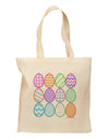 Cute Faux Applique Easter Eggs Grocery Tote Bag-Grocery Tote-TooLoud-Natural-Medium-Davson Sales