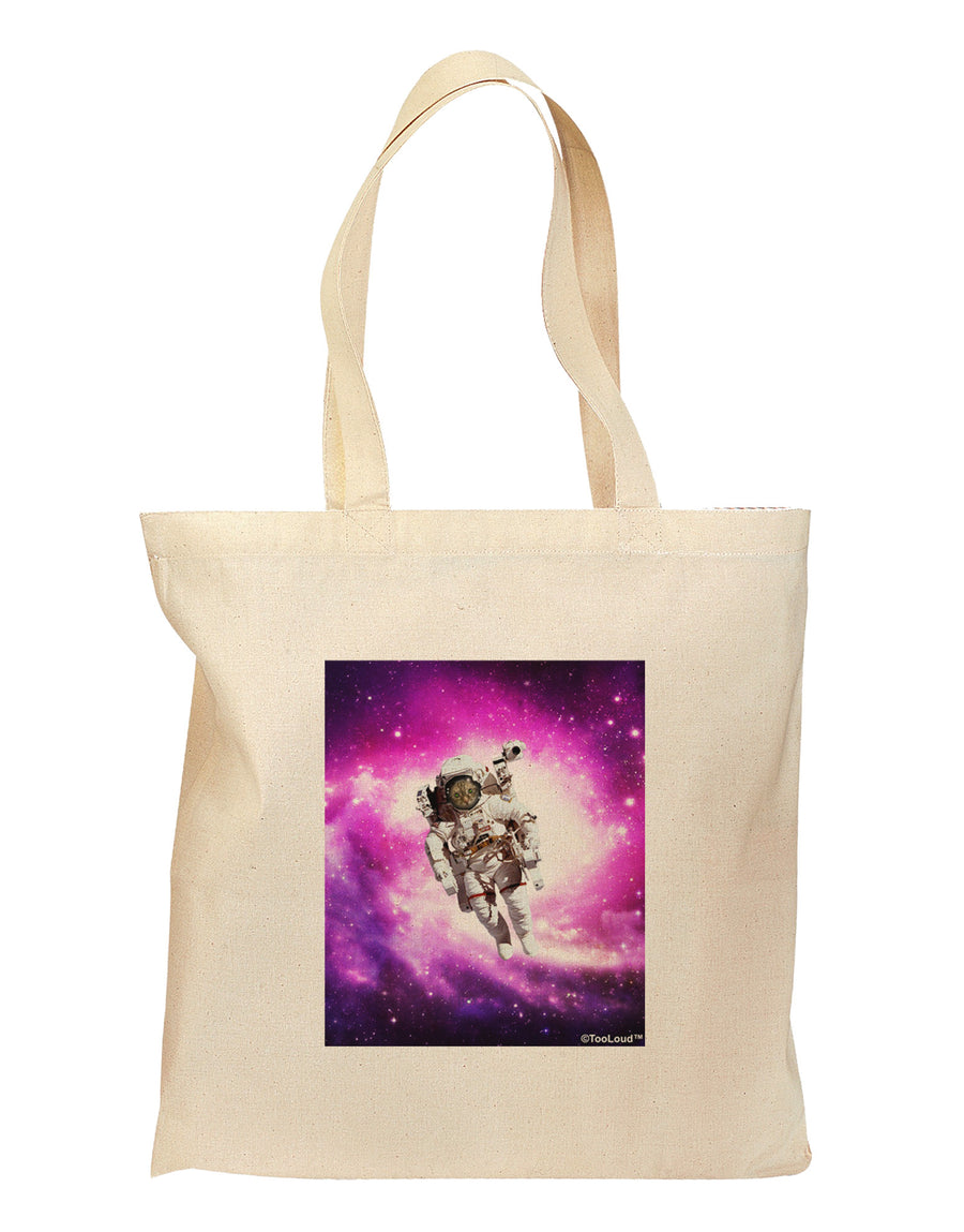 Astronaut Cat Grocery Tote Bag-Grocery Tote-TooLoud-Natural-Medium-Davson Sales