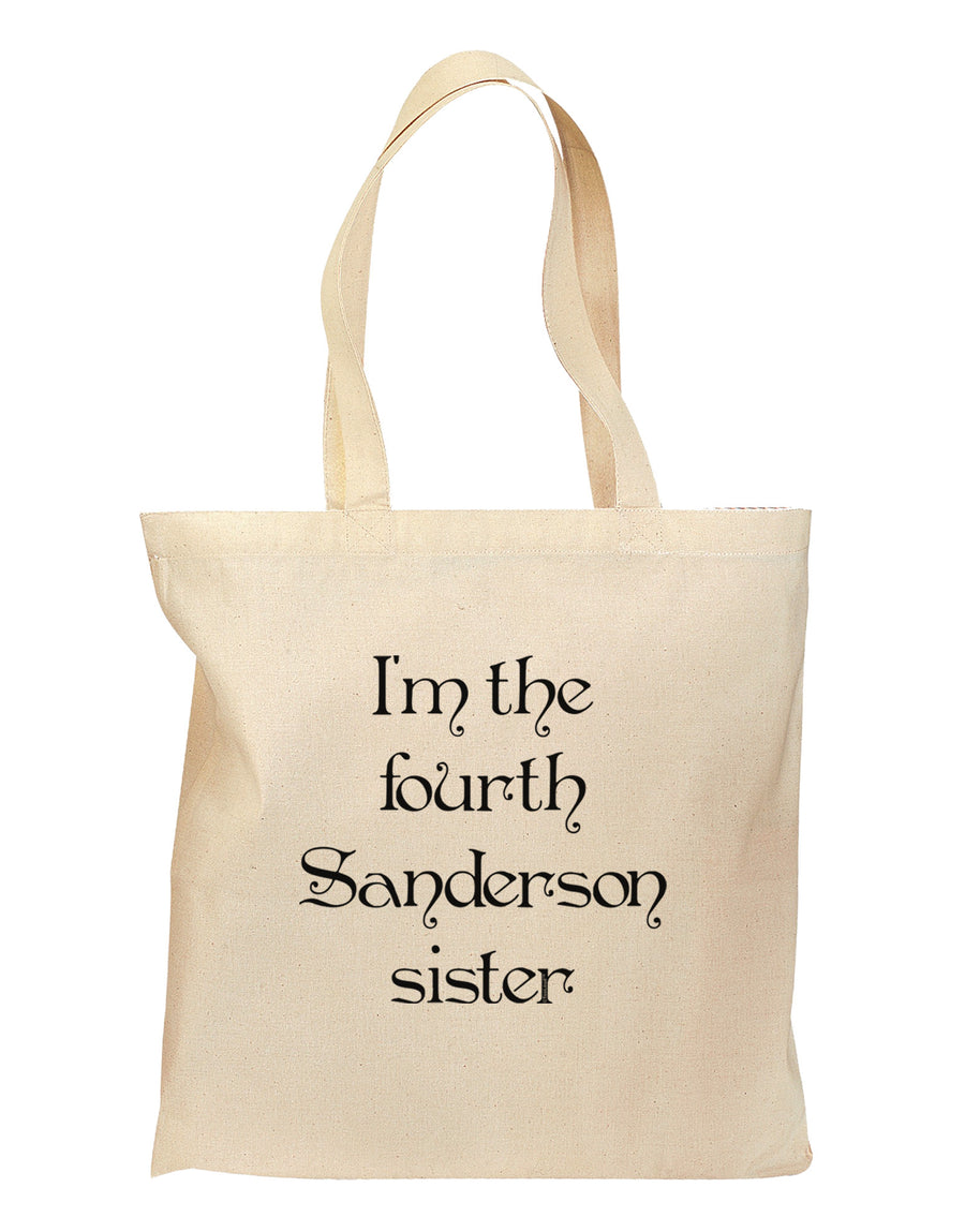 I'm The Fourth Sanderson Sister Halloween Grocery Tote Bag-Grocery Tote-TooLoud-Natural-Medium-Davson Sales