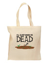 Sleep When Dead Grocery Tote Bag-Grocery Tote-TooLoud-Natural-Medium-Davson Sales