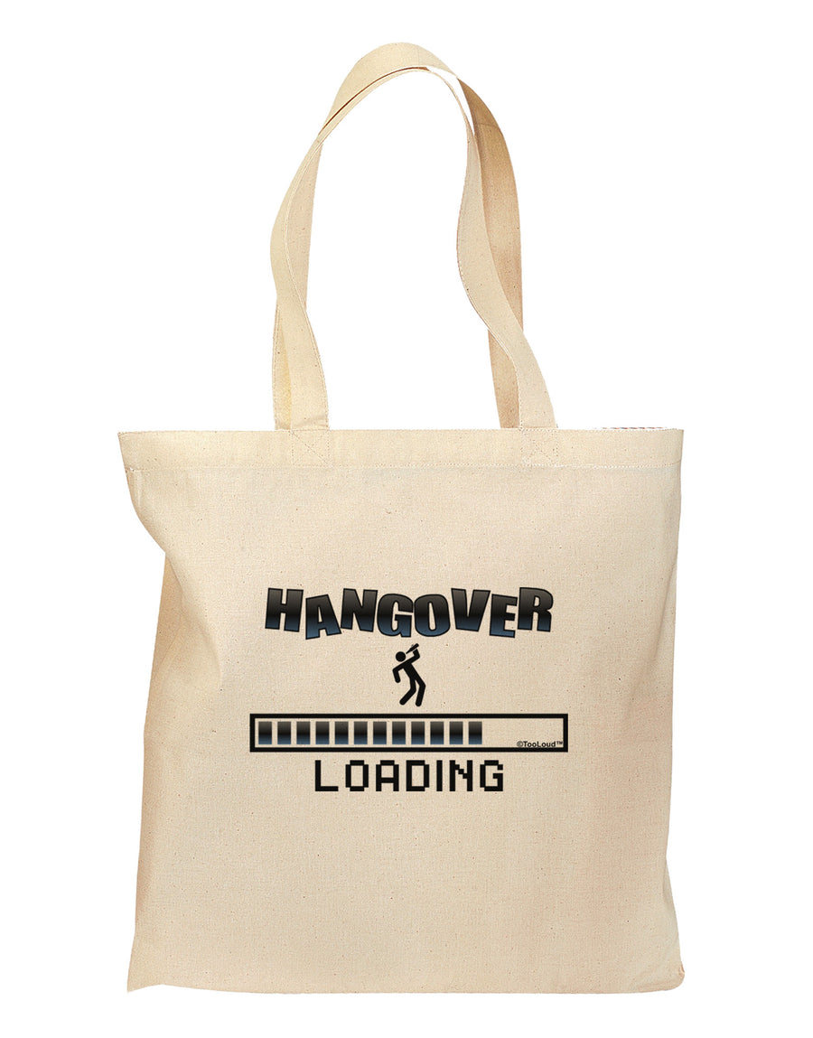 Hangover Loading Grocery Tote Bag-Grocery Tote-TooLoud-Natural-Medium-Davson Sales